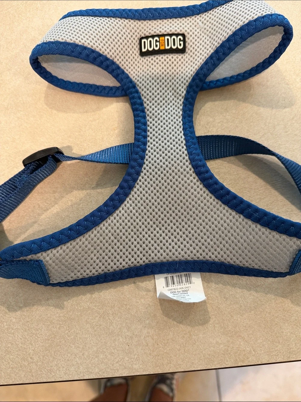 Blue Mesh No-Pull Dog Harness